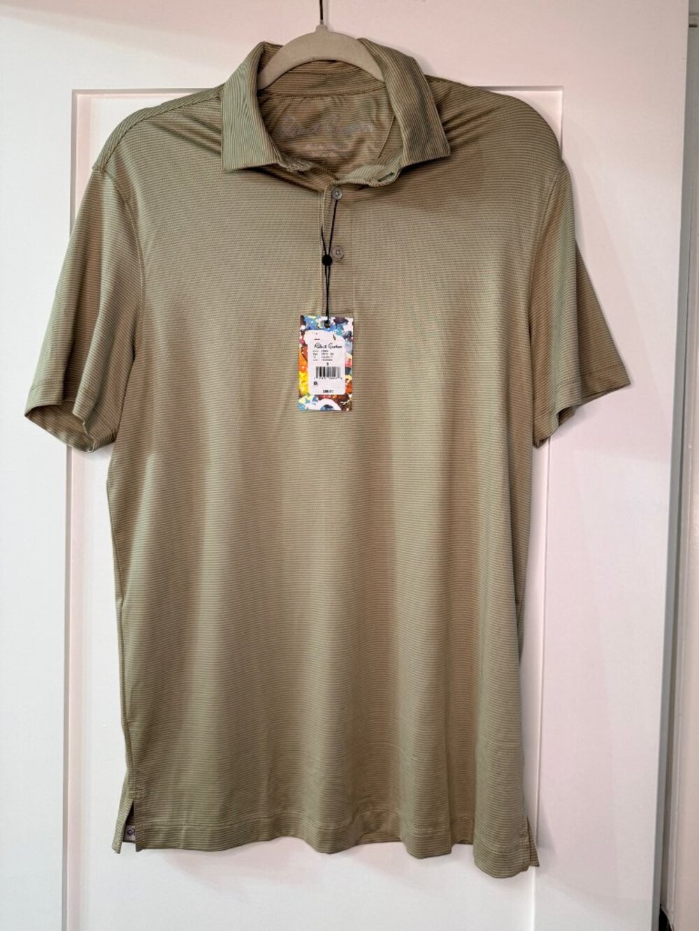 Robert Graham Men's Santo Polo Shirt Size Small Classic Fit Regular price $98
